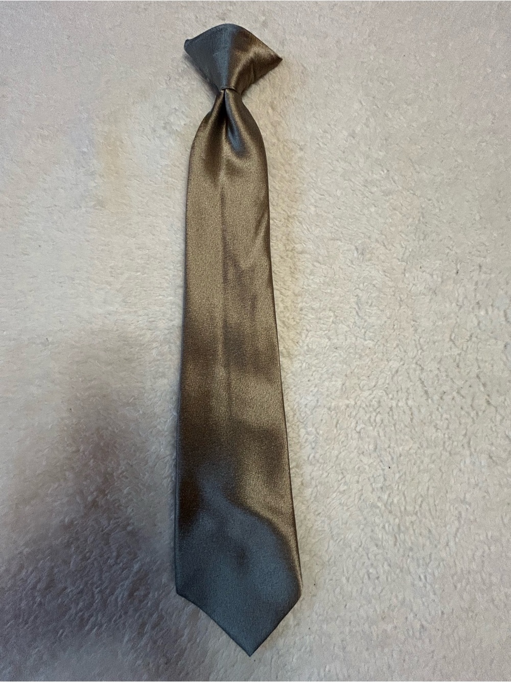 🎁3 for $30 - Classic Silver Kids Clip-On Tie
